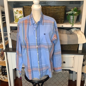 Tackle & Tide Plaid Long‎ Sleeve Button Down Large